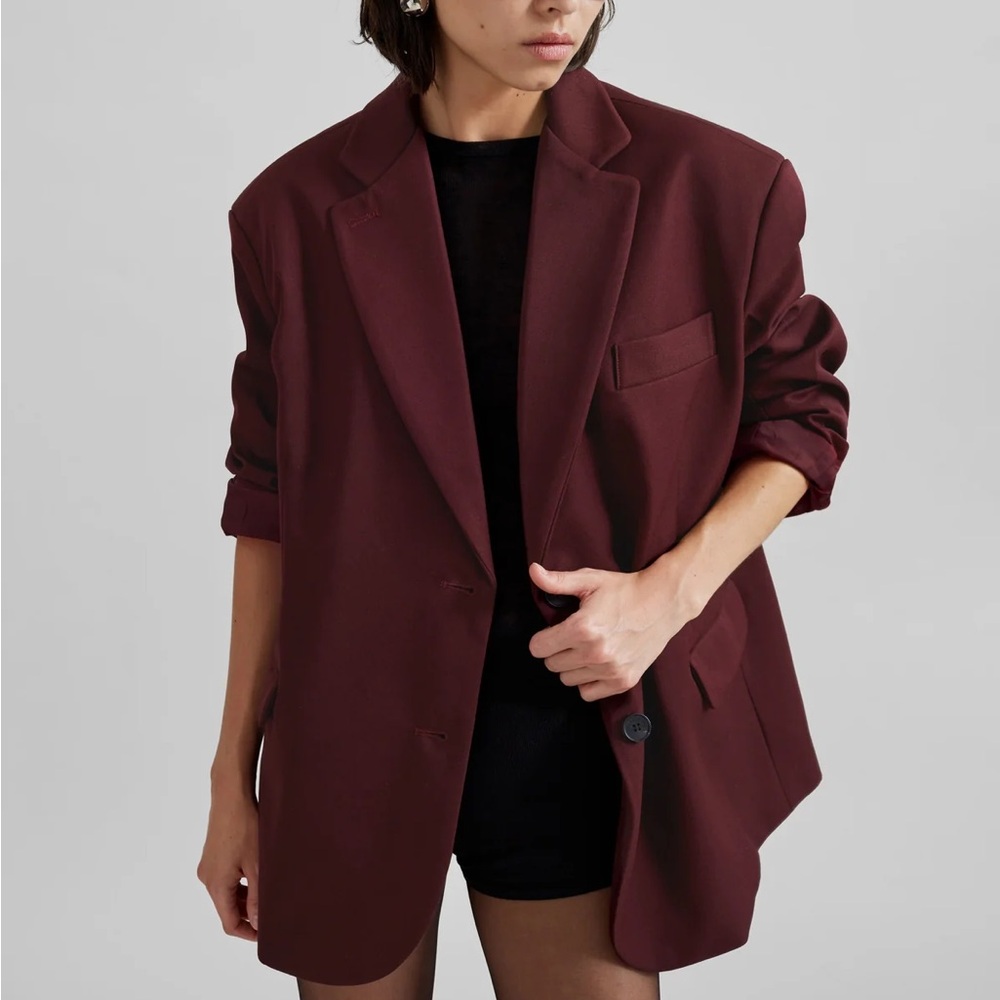 Women's Burgundy Blazer